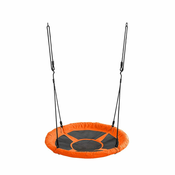 nabbi Otroška gugalnica Nest 65 cm - črna/oranžna