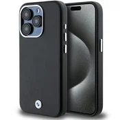 Bmw BMHMP15L23PUFWK iPhone 15 Pro 6,1 črn/črn Signature kovinski MagSafe ovitek