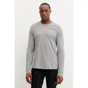 Sportska majica dugih rukava Smartwool boja: siva, s tiskom, SW003018