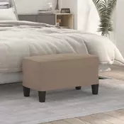 Vidaxl vidaXL Klop, taupe, 70x35x41 cm, oblazinjenje iz mikrovlaken