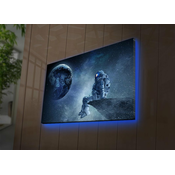 WALLXPERT Slika na platnu sa LED osvetljenjem NASA 005