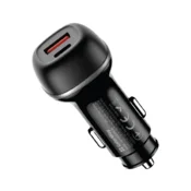 COLORWAY punjac za automobil, CW-CHA067PD-BK, 2xUSB (Type-C PD 45W + USB QC 3.0 18W) (63W), crni