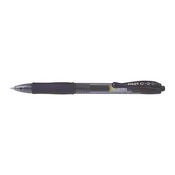 Gel olovka, 0,32 mm, s gumbom, PILOT G-2, plava tinta BL-G2-7-BB