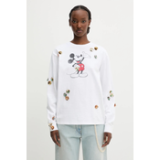 Bombažna majica z dolgimi rokavi Coperni x Disney Mickey Long-Sleeved
