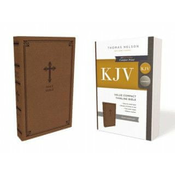 KJV, Value Thinline Bible, Compact, Leathersoft, Brown, Red Letter, Comfort Print