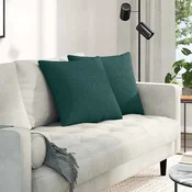 Jastucici za sofu 2 pcs Tamnozelena 50 x 50 cm tkanina
