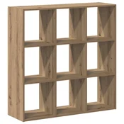 Vidaxl Knjižna omara artisan hrast 102x32x102 cm inženirski les