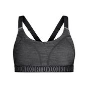 Športni modrček ORTOVOX 150 Essential, mešanica črne krokarjeve barve (L)