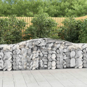 Lucne gabionske košare 3 kom 400x50x80/100 cm pocincano željezo