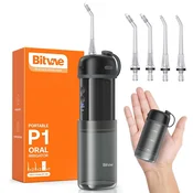 Naprava za vodno nitkanje Bitvae P1 - 3 načini delovanja, 300 ml rezervoar, IPX7 - črna