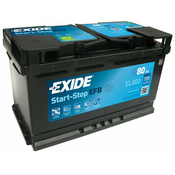 akumulator exide efb el800. 80ah d+ 720a(en) 315x175x190 80ah