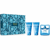 Versace Man Eau Fraiche Set toaletna voda 50 ml + gel za prhanje 50 ml +balzam po britju 50 ml za moške