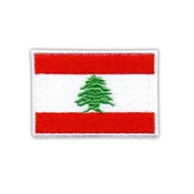 shumee Našitek zastave Libanona - Podlaga za nalepko z likanjem/toplotnim varjenjem - Vezen našitek/značka/emblem