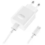 Huawei hišni polnilec Type C (SUPER CHARGE) adapter HW-050450E00 + kabel HL-1289 TYPE C-bel-original