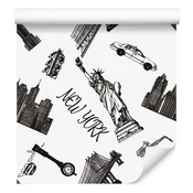 Tapeta New York za dnevno sobo in spalnico 50x1000 cm