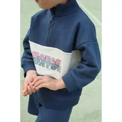 Konges Slojd Otroški pulover LOU HALF ZIP SWEAT OCS