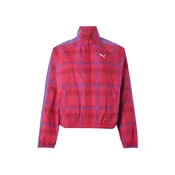 PUMA Prehodna jakna T7 sivka/roza/temno roza