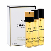 Chanel No.5 parfemska voda punilo 3x20 ml za žene