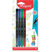 Maped Podloga Graph´Peps Deco 4 kosi, osnovne barve