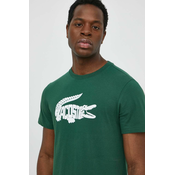 Kratka majica Lacoste moški, zelena barva