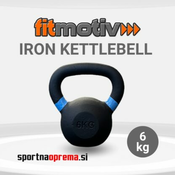 Fitmotiv Iron Kettlebell 6 kg – kettlebell utež iz litega železa