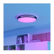 Eglo 300687-LED RGBW Zatemnjevalno stropno svetilo MONTEGRANARO-Z LED/18,5W/230V črna + daljinski upravljalnik