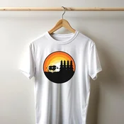 Camiseta Majica sa štampanim printom Cam 443, Muška, Bela