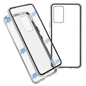 Magnetni Full-body ovitek Stronghold za Xiaomi Poco F6 Pro - srebrn