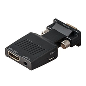 FAST ASIA Adapter-konvertor VGA (M) - HDMI (Ž) plug in