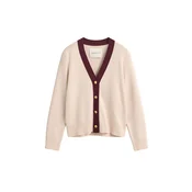 GANT Pletena jopa puder/bordo