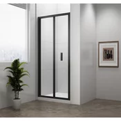 EASY BLACK Tuš vrata Infold 800 mm, prozorno steklo - Polysan - EASY BLACK - 24 - Alcove by - 800 - 1900 - 6 - 14