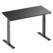 Podesivi radni stol IPOHOME STANDARD - Crna - 120x60cm