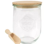 Weck posoda za živila z leseno lopatko 1 l