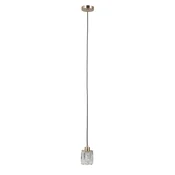 ITALUX PND-40813-1-HBR - Luster na sajli TORNO 1xE14/40W/230V u zlatnoj boji