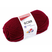 GLORIA Pletena preja 50 g - (52124) bordo