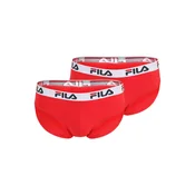 FILA Spodnje hlačke  rdeča / črna / bela