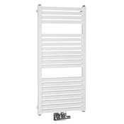 TONDI kopalniški radiator 450x970 mm, centralni priključek, bel - Bela - 450x970 mm - Aqualine - TONDI - 24 - Jeklo - Oblika H - Oblika H - 450 - 970 - 4.2 - 14