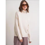 MixRay Pulover Pullover svetlo bež