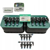 Komplet Rain Bird z 8 postajami: razdelilnik s kompresorjem, TM2, 2 jaška, PE 32