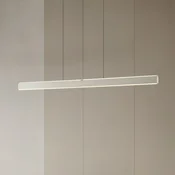 Lucande LED viseča svetilka Arvon, aluminijasta barva, 117 cm, z možnostjo - Dnevna soba/jedilnica - Sodobni - Kovina