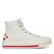 Modne superge Converse Chuck Taylor All Star Lift ValentineS Day Platform A10716C Bež