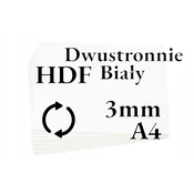 ONLY HDF plošča, dvostranska bela, 3 mm A4, 10 kosov