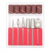 Rosfix Set 12 kosov konic za manikuro (6 rezkalnikov + 6 nastavkov), (21656481)