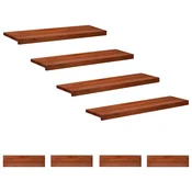 vidaXL Stopnice 8 kos 90 x 25 x 2 cm Rjava Trda bukovina