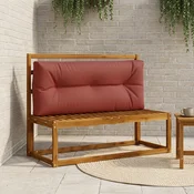 Vidaxl Blazina za palete VIANEN 100% poliester Rdeča 120 x 60 x 12 cm