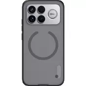 Nillkin Super Frosted PRO magnetni zadnji pokrov za Poco F8 Ultra transparentno črn