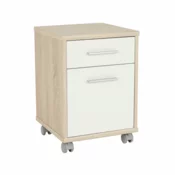 eoshop Pisarniški kontejner, sonoma hrast/bela, JANEZ 2 NOVO 07
