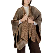 Pieces Pcjalina Poncho Reversable Bc 17159709 Kostanjeva