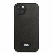 Karl Lagerfeld iPhone 13 6,1 hardcase black Saffiano Plaque (KLHCP13MSFMP2K)