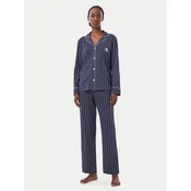 LAUREN RALPH LAUREN Pižama I818702 Mornarsko modra Regular Fit